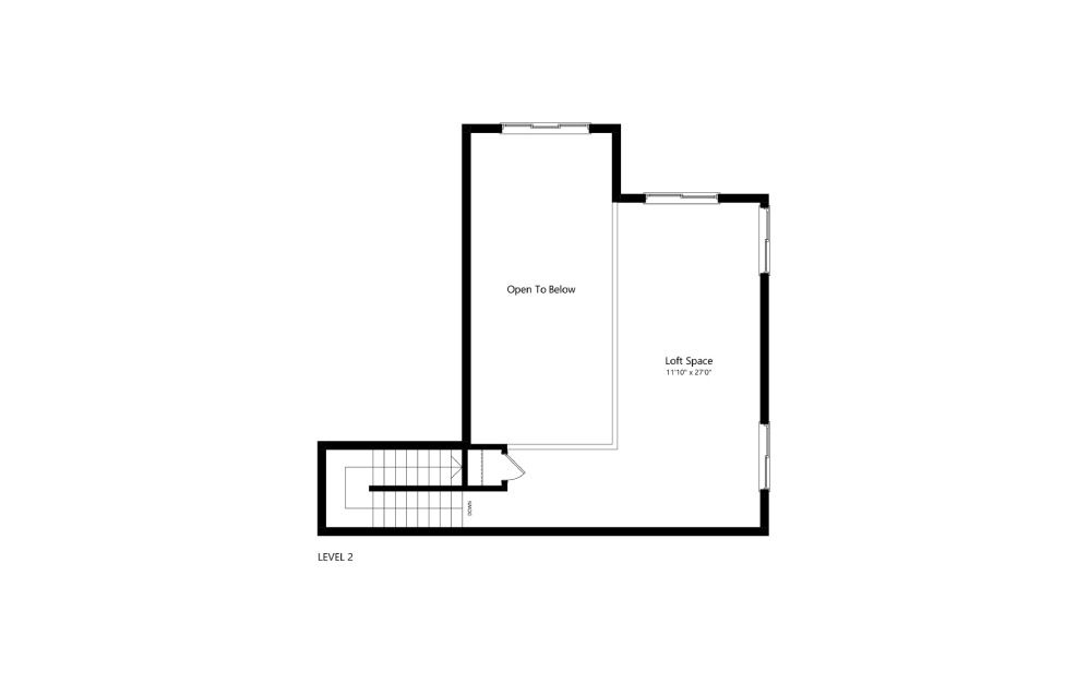 B3 LOFT - 2 bedroom floorplan layout with 2 baths and 1676 square feet. (Floor 2)